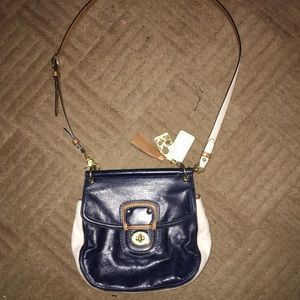 Navy Coach Satchel 70th Anniversary Limited Ed